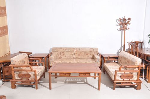 古典红木家具 非洲黄花梨木 软体沙发图片_1